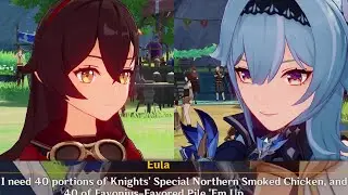 AMBER AND EULA SHOPPING TOGETHER | Genshin Impact 3.1|Of Ballads and Brews|