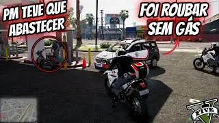 POLICIAL PRECISOU ABASTECER A MOTO DO LADRÃO - GTA RP