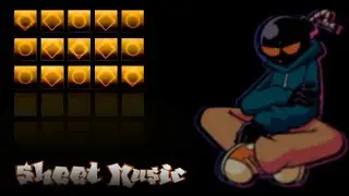 Lo-fight Friday Night Funkin [Hard] Sky Sheet Music