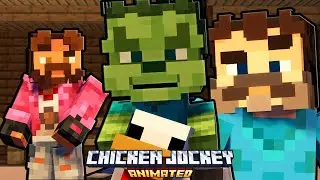 A Minecraft Movie: Chicken Jockey! | ANIMATED