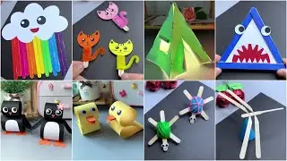 Creative Paper Crafts and Popsicle Stick Projects for Kids  Step by Step Tutorial