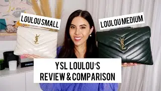 SAINT LAURENT LOULOU SMALL VS MEDIUM REVIEW,COMPARISON & MODSHOTS