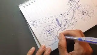 How to draw custom motorcycle | draw custom motorcycles | draw motorcycles: sonic | bkrv art