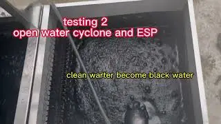 water cyclone and ESP filter system for remove industry black fume