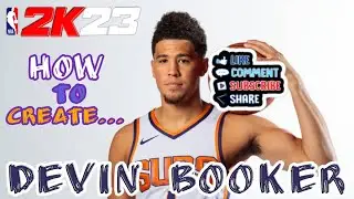 NEW NBA 2K23* Devin Booker face creation Tutorial EVER!