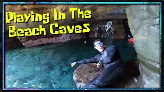 Playing In The Beach Caves