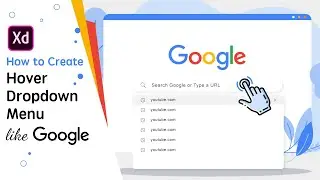 How to create hover dropdown menu animation in Adobe XD same as google search bar