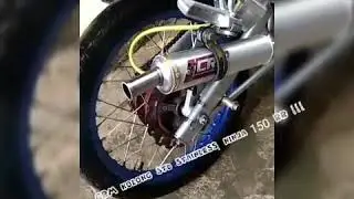 Suara garing knalpot ninja 150 rr, Stainless kolong std CRM racing
