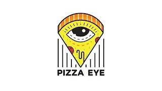 Pizza Eye Logo Design in Adobe illustrator (SpeedArt / Tutorial)