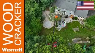 Woodcracker® CS750 smart felling trees next to houses