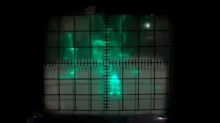 Quake on Soviet OML-3M oscilloscope | XY vector audio graphics