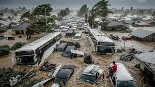 Portugal now! The worst flash floods in 2025 submerge cars in Lisbon