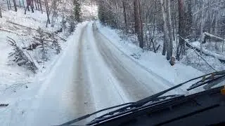22.12.2021. Дубак, -41(заводим пжд) Вывозка леса