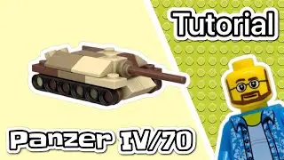 LEGO WW2 Panzer IV/70 Tank Destroyer in Micro Brick Battle scale tutorial