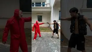 Money Heist vs Police 227 #moneyheist #parkour #police #escape #shorts #goguys