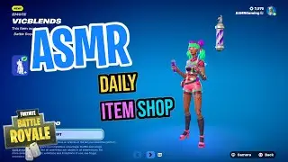ASMR Fortnite NEW Vicblends Haircut Emote! Daily Item Shop 🎮🎧 Relaxing Whispering 😴💤
