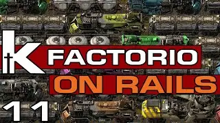 Factorio On Rails | 11 | Smelting Station Structuring | Factorio Train Base Let's Play