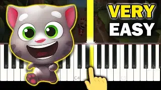 Talking TOM GOLD RUN - Adventure Theme - VERY EASY Piano tutorial