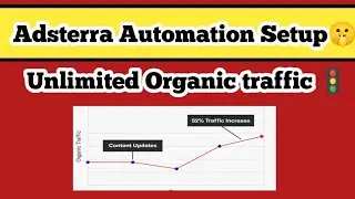 Adsterra Automation setup 2024 || Unlimited traffic || Secret world