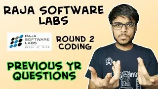 RSL Coding Round | Round 2 Questions | Raja Software Labs