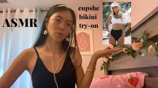 ASMR | Cupshe Bikini Try-on Haul (yay) | fabric sounds, crinkles, and fast triggers