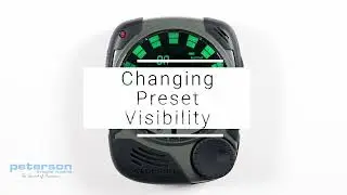 StroboPLUS HDC Settings Video Instructional Manual - 3 Changing Preset Visibility