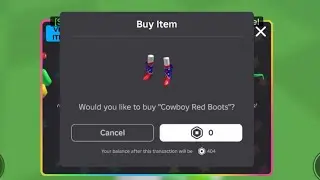Sniping Cowboy Red Boots UGC LIMITED (FREE)
