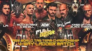 4 Way Ladder Match -AEW World Tag Team Championship - Full Gear 2023 - Highlights.