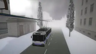 Micro trolleybus simulator | ЮМЗ-Т2, line 2