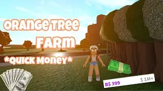 *BLOXBURG ORANGE TREE FARM*Quick Money*