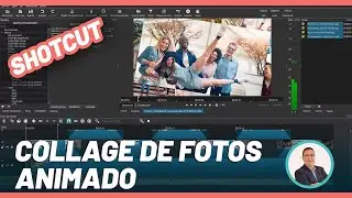 Cómo crear un collage de fotos en video | fotos animadas | Shotcut
