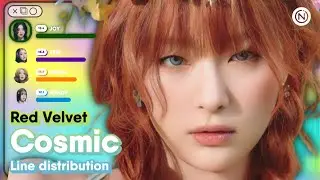 Red Velvet - 'Cosmic' (Line Distribution Color Coded) @Nawaii_k