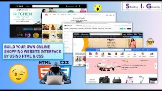 Build your own online Shopping WebPage Interface from scratch using HTML & CSS | Designing a webpage