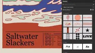 How to Make an Album Cover in Adobe illustrator #Shorts