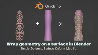 Blender tips - Wrapping mesh on a surface