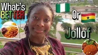 Canadian trying Ghana jollof rice for the first time  🇬🇭 Ghana vs Nigerian jollof rice