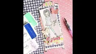 Stamping + Watercoloring with Julie Nutting Doll Stamps
