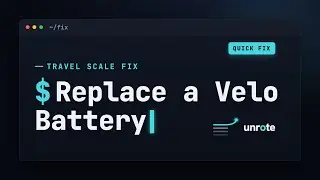 How to change battery on a Velo Laguage/Travel weight machine