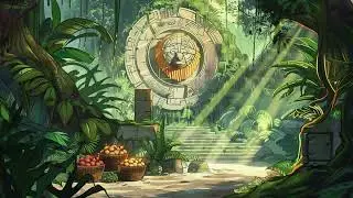 Eastern Forest sounds for Inspiration - Animated background - Wild jungle settlement