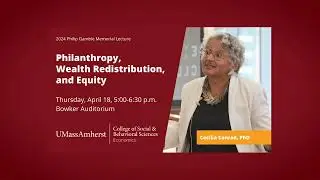 2024 Philip Gamble Memorial Lecture: Cecilia Conrad