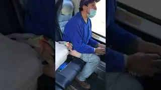 Man catches guy on the bus jerking off !!!