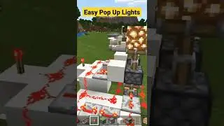Redstone Pop Up Lights!
