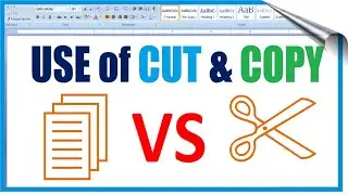 What is the difference between cut and copy option | CUT and COPY Option Available in MS Word