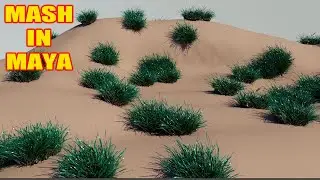 How to use mash on mesh in Maya tutorial