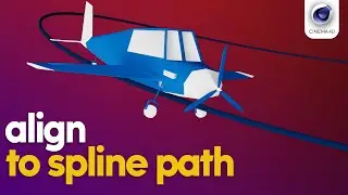 Cinema 4D: How to animate object along a spline path