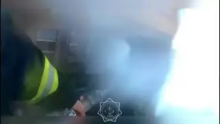 Пожар в квартире. Видео gov.kz