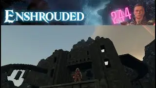 Enshrouded castle build | Building the gatehouse and start planning the walls