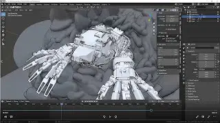 Inktober - Drawing in 3D with Gravity Sketch and Blender