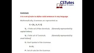 Context free Grammars