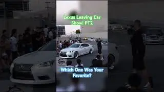 Lexus Leaving Car Show Roll Out Pt2 #Lexus#wekfestsj #wekfest #rollout #carshow